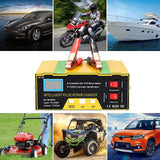 06133 Car Battery Charger Heavy Duty 12V 24V Smart Automatic Intelligent Pulse Repair Z146.