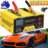 06133 Car Battery Charger Heavy Duty 12V 24V Smart Automatic Intelligent Pulse Repair Z146.