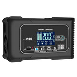 06134 Merge 20A 12V 24V 20amp Car Battery Smart Charger For Lead Acid AGM LiFePo4 Battery Z146.