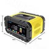06135 Merge 20A 12V 24V 20 Amp Car Battery Smart Charger For Lead Acid LiFePo4 AGM Battery Z146.