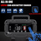 06135 Merge 20A 12V 24V 20 Amp Car Battery Smart Charger For Lead Acid LiFePo4 AGM Battery Z146.