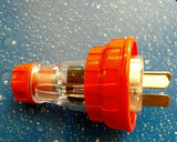 06163 20Amp 3 Pin Flat IP66 Rated Industrial 240V Weather Proof Male Plug Z186.