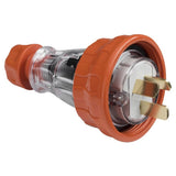 06163 20Amp 3 Pin Flat IP66 Rated Industrial 240V Weather Proof Male Plug Z186.