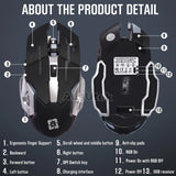 06170 Merge 2.4GHz Wireless Rechargeable USB Optical Ergonomic LED Light Gaming Mouse Z235 xxxxxxx You 060326.