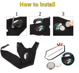 07166 Merge 2xFinger Glove W/Led Light Flashlight Gloves Out Door Gear Rescue Night Fishing Z217.