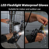 07166 Merge 2xFinger Glove W/Led Light Flashlight Gloves Out Door Gear Rescue Night Fishing Z217.