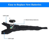 07166 Merge 2xFinger Glove W/Led Light Flashlight Gloves Out Door Gear Rescue Night Fishing Z217.