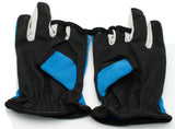 07167 Merge Fishing Gloves 3 Cut Fingers Anti Slip Blue Z217.