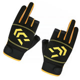 07168 Merge Anti-Slip Fishing Gloves 3 Fingerless Outdoor Hunting Waterproof Sun Protection Z217.