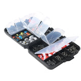 07171 Merge 263 Pieces Fishing Accessories Kit Lures Jig Hooks Sinker Weights Set Fish Tackle Box Z218.