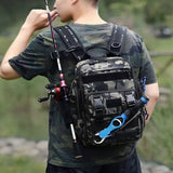 07173 Merge Tackle Backpack Fishing Rod Holders Tackle Boxes Outdoor Shoulder Large Storage Z218.