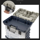 07176 Merge Fishing Tackle Box With 4 Layers For Fishing Lures Sinkers Floats Line Storage	Z218.