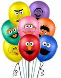 0735 Merge 8 Sesame Street Latex Balloons Birthday Party Decoration Z240 xxxxxxx You 130326.
