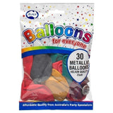 0739 Merge 30 Alpen Balloons 30x25cm Metallic Mixed Colours Z240 xxxxxxx You 140326.