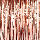 0748 Merge Metallic Tinsel Curtain Foil 3m Rose Gold Back Drop Function Party Decoration Z240 xxxxxxx You 140326.