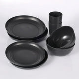 0750 Merge 16 Piece Plastic Dinner Set Plates Bowls Cups Camping Party Picnic Z241 xxxxxxx You