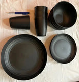 0750 Merge 16 Piece Plastic Dinner Set Plates Bowls Cups Camping Party Picnic Z241 xxxxxxx You