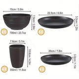 0750 Merge 16 Piece Plastic Dinner Set Plates Bowls Cups Camping Party Picnic Z241 xxxxxxx You