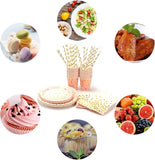 0751 Merge 25 Guests Colourful Disposable Party Tableware Plates Cups Napkins Straws Table Cloth Z241 xxxxxxx You 150326.