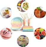 0751 Merge 25 Guests Colourful Disposable Party Tableware Plates Cups Napkins Straws Table Cloth Z241 xxxxxxx You 150326.