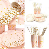 0751 Merge 25 Guests Colourful Disposable Party Tableware Plates Cups Napkins Straws Table Cloth Z241 xxxxxxx You 150326.