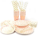 0751 Merge 25 Guests Colourful Disposable Party Tableware Plates Cups Napkins Straws Table Cloth Z241 xxxxxxx You 150326.