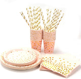 0751 Merge 25 Guests Colourful Disposable Party Tableware Plates Cups Napkins Straws Table Cloth Z241 xxxxxxx You 150326.