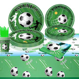 0752 Merge Soccer Tableware Party Supplies Banner Plates Cups Kids Birthday Decoration 61 Pieces 10 Guests Z241 xxxxxxx You 150326.
