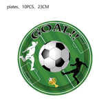 0752 Merge Soccer Tableware Party Supplies Banner Plates Cups Kids Birthday Decoration 61 Pieces 10 Guests Z241 xxxxxxx You 150326.