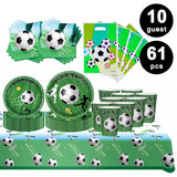 0752 Merge Soccer Tableware Party Supplies Banner Plates Cups Kids Birthday Decoration 61 Pieces 10 Guests Z241 xxxxxxx You 150326.