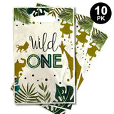 0753 Wild One Jungle Party Tableware Plates Napkins Cups Tablecloth Toppers Z241 xxxxxxx You 150326.