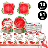 0754 Merge Watermelon theme 10 Guests Tableware Pack Party Supplies Birthday Decoration Z241.