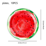 0754 Merge Watermelon theme 10 Guests Tableware Pack Party Supplies Birthday Decoration Z241.