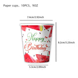 0754 Merge Watermelon theme 10 Guests Tableware Pack Party Supplies Birthday Decoration Z241.