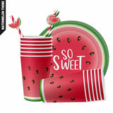 0754 Water Melon Party Tableware Plates Cups Napkins Z241 xxxxxxx You 150326.