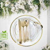 0757 Merge 175 Plastic Party Plates Wedding Party Dinnerware Silverware Plates Cups Napkin Z241 xxxxxxx 150326.