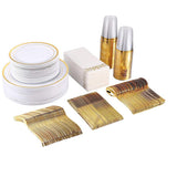 0757 Merge 175 Plastic Party Plates Wedding Party Dinnerware Silverware Plates Cups Napkin Z241 xxxxxxx 150326.