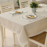0764 Merge Linen Cotton Table Cloth Flower Pattern Rectangle 140cmx180cm Z256 xxxxxxx You 160426.