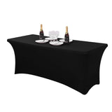 0766 Merge Fitted Table Cloths Trestle Tablecloth Wedding 8ft Table Cover Black Z256 xxxxxxx 160426.