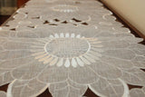 0775 Merge Elegant Embroider Coffee Dinning Table Runner Furniture Piano Transparent White Z260 xxxxxxx You 200426.