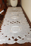 0775 Merge Elegant Embroider Coffee Dinning Table Runner Furniture Piano Transparent White Z260 xxxxxxx You 200426.