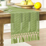 0778 Merge Handwoven Boho Macrame Table Runner 30x200cm dining Table Home Decor Z260 xxxxxxx You 200426.