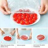 Reusable Serving Dish Covers 96 PCS Plastic Elastic Bowel Covers Z333 0780
