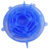 6Pcs Silicone Stretch Lids Food Grade Airtight Reusable Kitchen Covers Z333