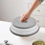 Multifunctional Microwave Food Cover Heat Resistant Folding Splash Guard Lid Z333 0786