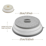 Multifunctional Microwave Food Cover Heat Resistant Folding Splash Guard Lid Z333 0786