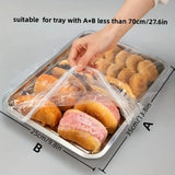 50 Pieces Reusable Stretch Food Covers Elastic PE Plastic Bowl Lids Z333 0788.