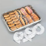 50 Pieces Reusable Stretch Food Covers Elastic PE Plastic Bowl Lids Z333 0788.