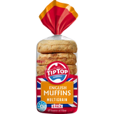 100118 Merge Tip top Multigrain English Muffins 6 Pack 400g X153 .