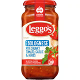 100151 Leggo's Bolognese Chunky Tomato 490-500g Z103 xxxxxxx You Z202 200126.